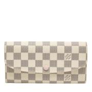 Pre-owned Coated canvas wallets Louis Vuitton Vintage , White , Dames