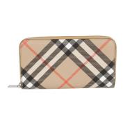 Stijlvolle Portemonnees met Zigzag Patroon Burberry , Beige , Heren