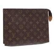 Pre-owned Canvas pouches Louis Vuitton Vintage , Brown , Dames