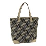 Pre-owned Canvas shoulder-bags Burberry Vintage , Blue , Dames