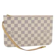 Pre-owned Canvas pouches Louis Vuitton Vintage , White , Dames