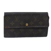 Pre-owned Canvas wallets Louis Vuitton Vintage , Brown , Dames