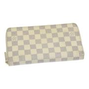 Pre-owned Canvas wallets Louis Vuitton Vintage , White , Dames