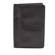 Pre-owned Leather wallets Louis Vuitton Vintage , Black , Dames