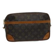 Pre-owned Canvas clutches Louis Vuitton Vintage , Brown , Dames