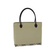 Pre-owned Nylon handbags Burberry Vintage , Beige , Dames