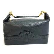 Pre-owned Leather handbags Versace Pre-owned , Black , Dames