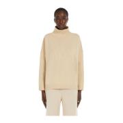 Zachte wollen trui met hoge hals Max Mara Weekend , Beige , Dames