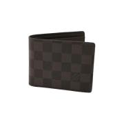 Pre-owned Coated canvas wallets Louis Vuitton Vintage , Black , Heren