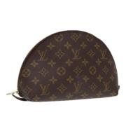 Pre-owned Canvas pouches Louis Vuitton Vintage , Brown , Dames