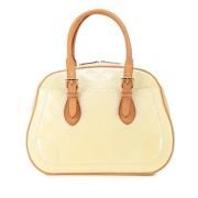 Pre-owned Leather handbags Louis Vuitton Vintage , White , Dames