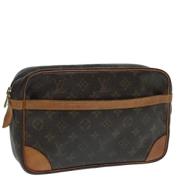 Pre-owned Canvas clutches Louis Vuitton Vintage , Brown , Dames