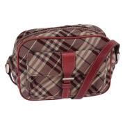 Pre-owned Fabric shoulder-bags Burberry Vintage , Red , Dames