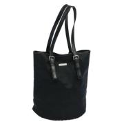 Pre-owned Nylon shoulder-bags Burberry Vintage , Black , Dames