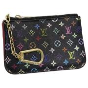 Pre-owned Canvas wallets Louis Vuitton Vintage , Black , Dames