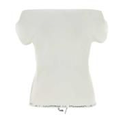 Witte Katoenen Cala Top Gimaguas , White , Dames