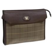 Pre-owned Canvas clutches Burberry Vintage , Brown , Dames