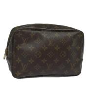 Pre-owned Canvas clutches Louis Vuitton Vintage , Brown , Dames