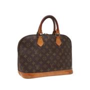 Pre-owned Canvas handbags Louis Vuitton Vintage , Brown , Dames