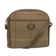 Pre-owned Canvas shoulder-bags Burberry Vintage , Brown , Dames