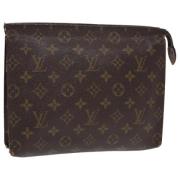 Pre-owned Canvas pouches Louis Vuitton Vintage , Brown , Dames