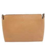 Pre-owned Leather clutches Burberry Vintage , Brown , Dames