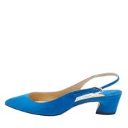 Pre-owned Suede heels Jimmy Choo Pre-owned , Blue , Dames