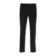 Stretch Katoenen Zwarte Broek Dolce & Gabbana , Black , Heren