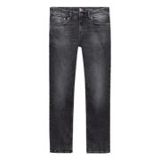 Grijze Slim Fit Jeans met Distressed Look Tommy Hilfiger , Gray , Here...