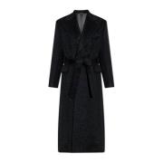 Jas met wollen afwerking Dolce & Gabbana , Black , Heren