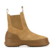 Suede Chelsea Enkellaarzen Moon Boot , Brown , Heren