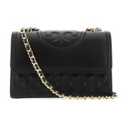 Stijlvolle leren schoudertas Tory Burch , Black , Dames