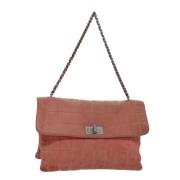 Pre-owned Suede handbags Chanel Vintage , Orange , Dames