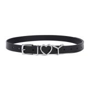 Zwart Hart Leren Riem Accessoires Y/Project , Black , Dames