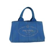 Pre-owned Cotton handbags Prada Vintage , Blue , Dames