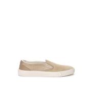 Beige Lederen Sneaker Dior , Beige , Dames