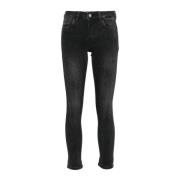 Zwarte Skinny Jeans met Strass Versiering Liu Jo , Black , Dames