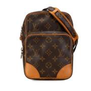 Pre-owned Canvas shoulder-bags Louis Vuitton Vintage , Brown , Dames