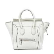 Pre-owned Leather handbags Celine Vintage , White , Dames