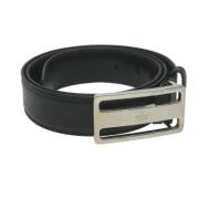 Pre-owned Leather belts Gucci Vintage , Black , Dames