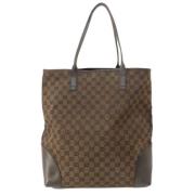 Pre-owned Canvas gucci-bags Gucci Vintage , Brown , Dames