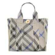 Jacquard Gebreide Mini Schoudertas Burberry , Beige , Dames