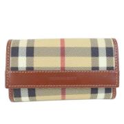 Pre-owned Canvas wallets Burberry Vintage , Beige , Unisex