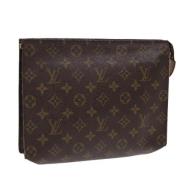 Pre-owned Canvas pouches Louis Vuitton Vintage , Brown , Dames