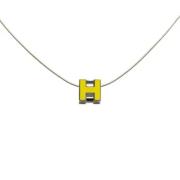 Pre-owned Metal necklaces Hermès Vintage , Yellow , Dames