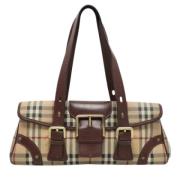 Pre-owned Leather shoulder-bags Burberry Vintage , Brown , Dames