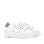 Strepen Sneaker Logo Hogan , White , Dames