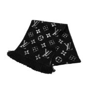 Pre-owned Wool scarves Louis Vuitton Vintage , Black , Dames