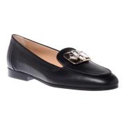 Loafers in black leather Baldinini , Black , Dames