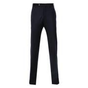 Wol Zijde Broek Zakken PT Torino , Blue , Heren